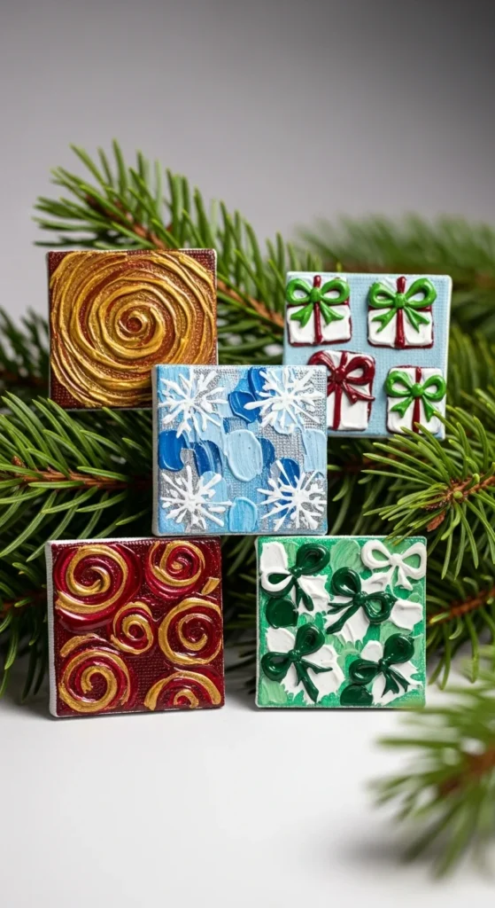 Mini Canvas Art Ornaments
