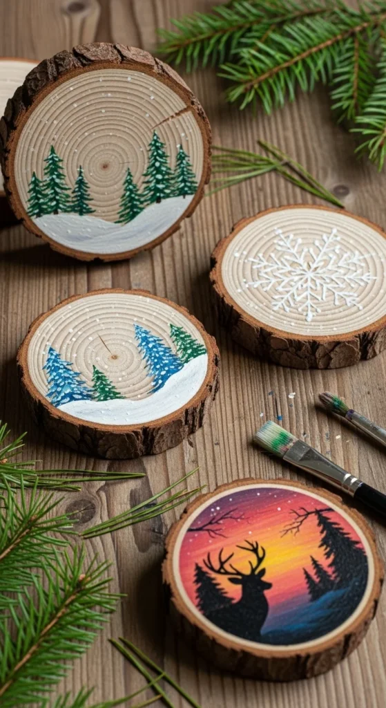 Wood Slice Hand-Lettered Discs