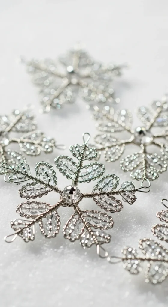 Beaded Wire Snowflake