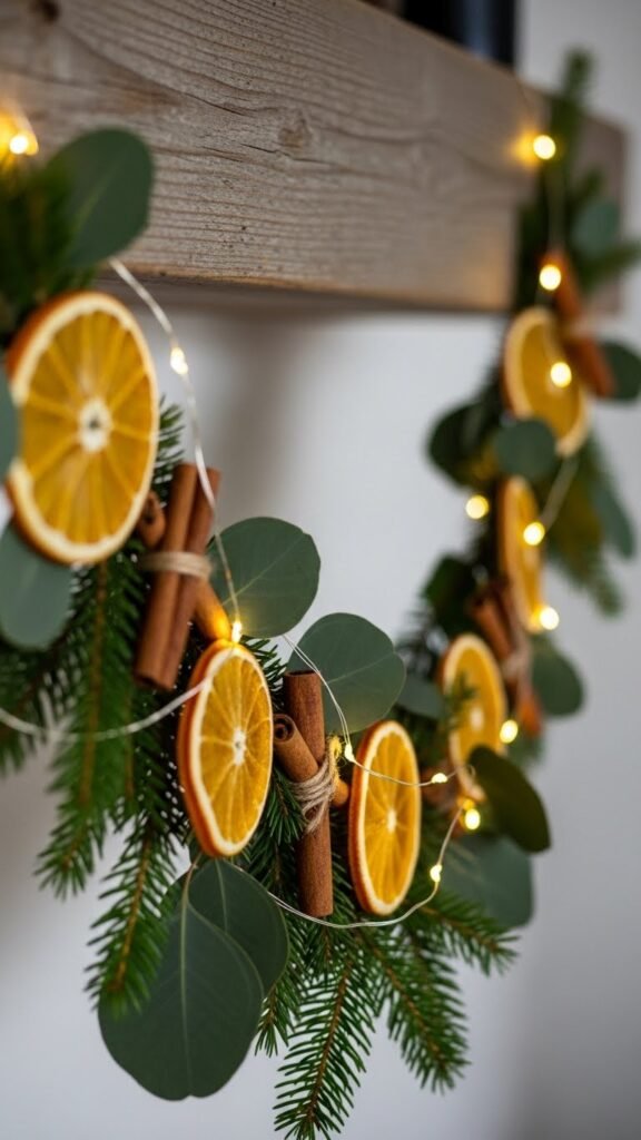 1. Dried Orange and Cinnamon Garland