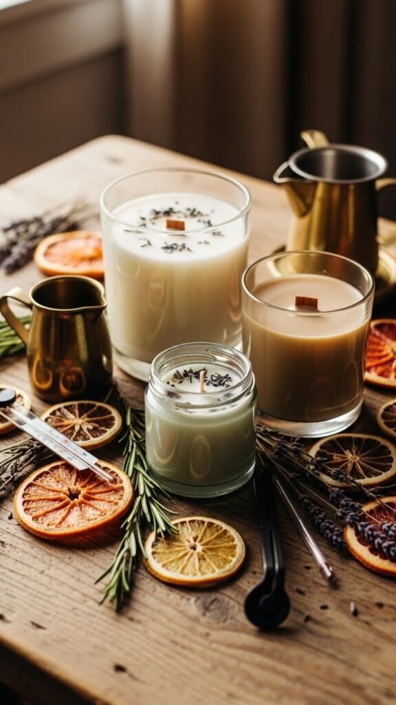 Homemade Scented Jar Candles