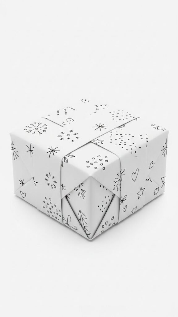 Minimal Line Drawing Wrap