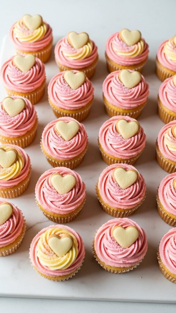 Pink Lemonade Frosted Cupcakes