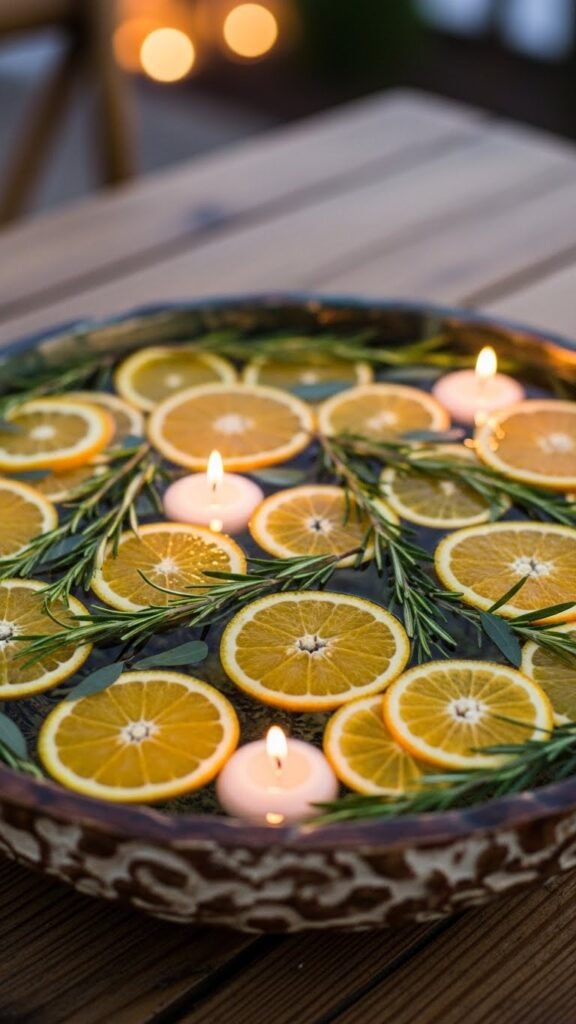  Citrus & Greenery Basin