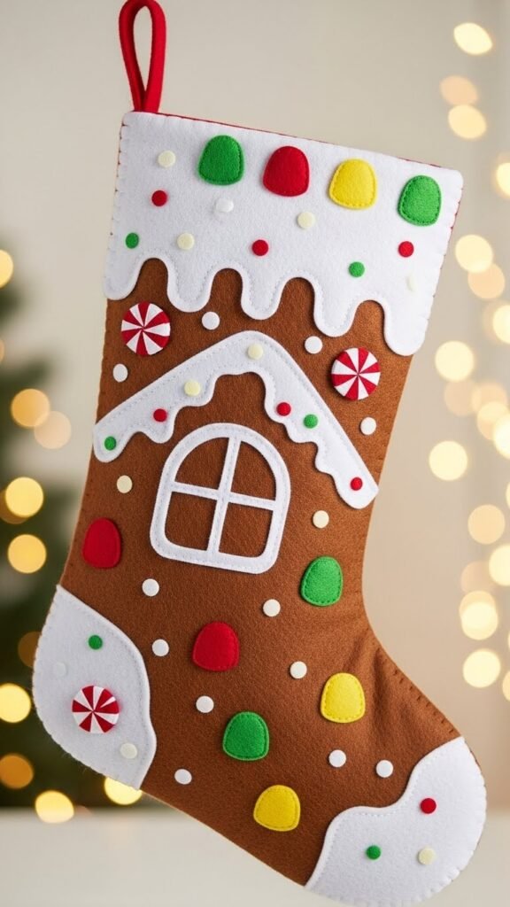 Gingerbread House Stocking