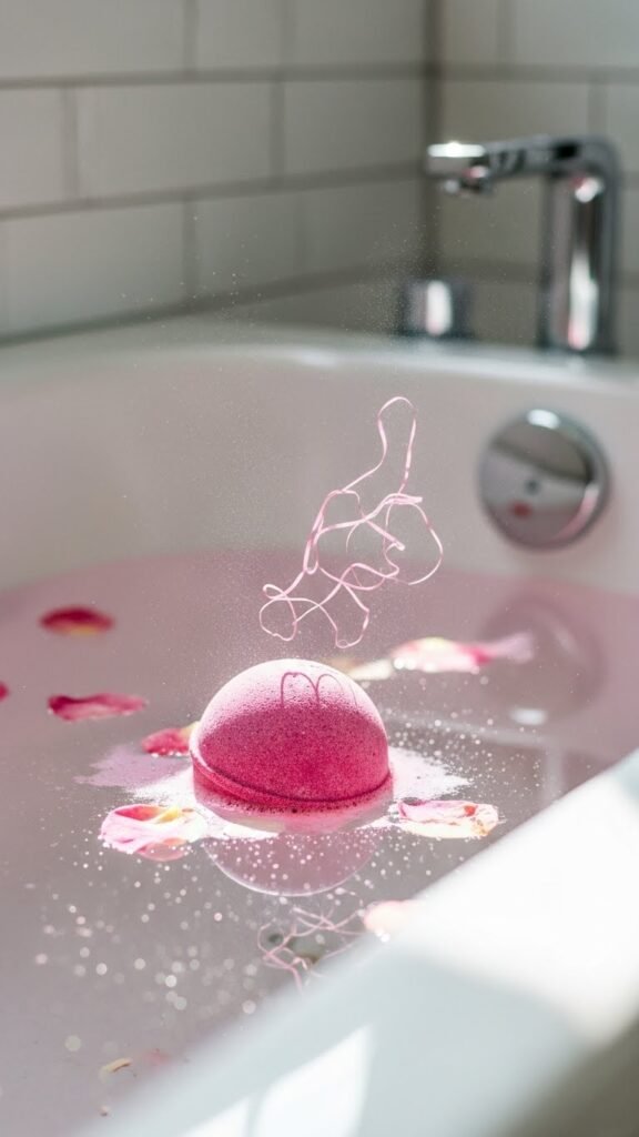 Rose Sugar Fizz Bomb