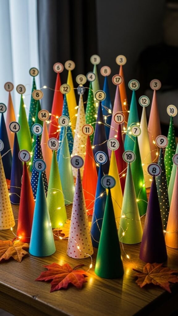 Paper Cone Forest Advent