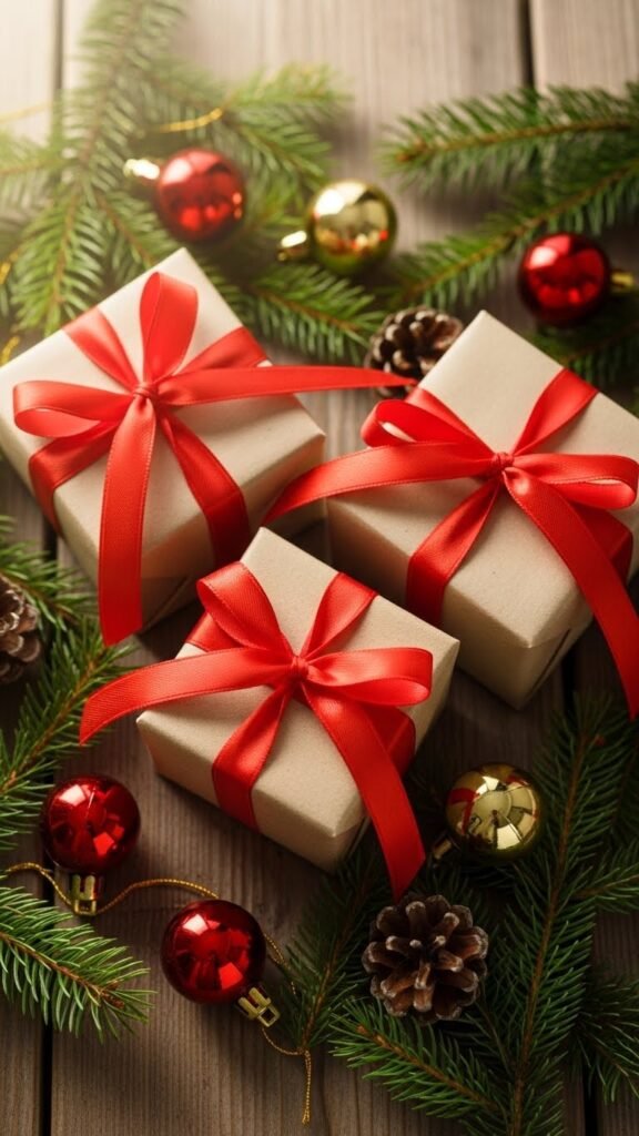 Wrapped Present Centerpiece