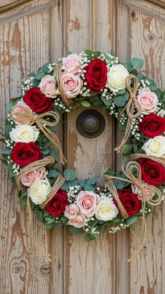 Rustic Rose and Twine Wreath
