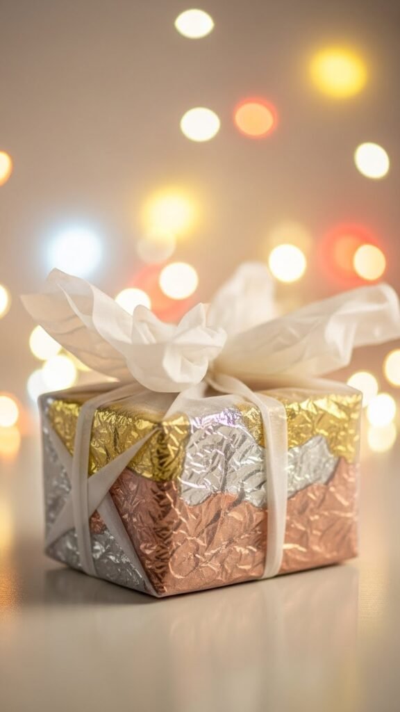 Crinkled Tissue Under Sheer Wrap