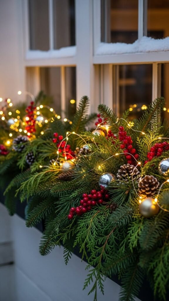 DIY Holiday Window Boxes