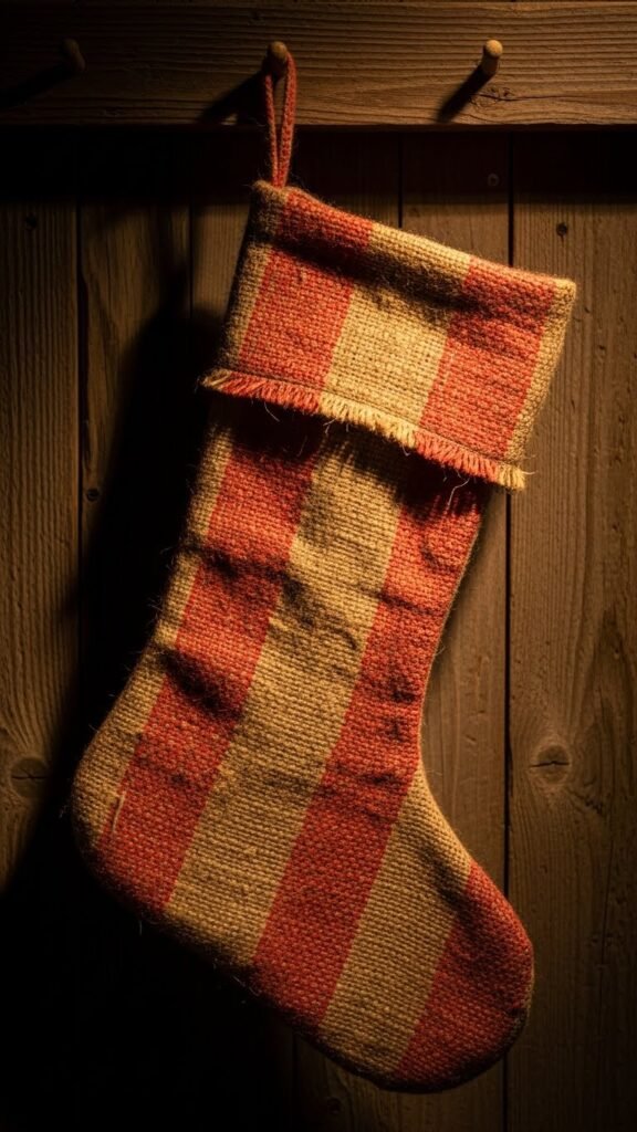 Farmhouse Grain Sack Stocking