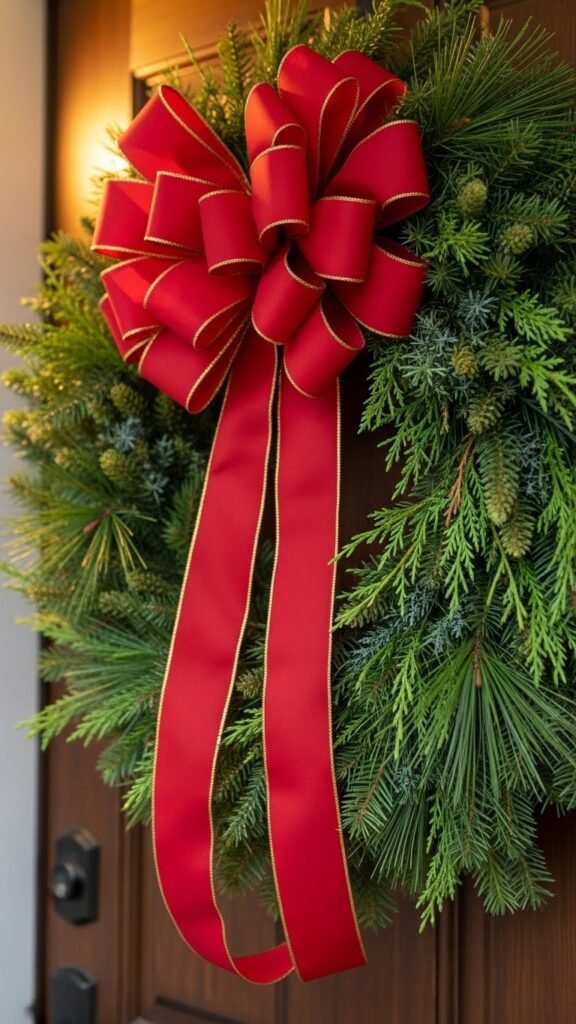 Oversized Door Wreath Bow