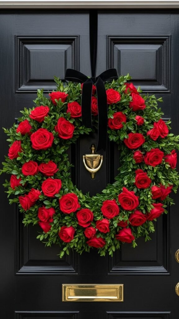 Rose and Boxwood Mix