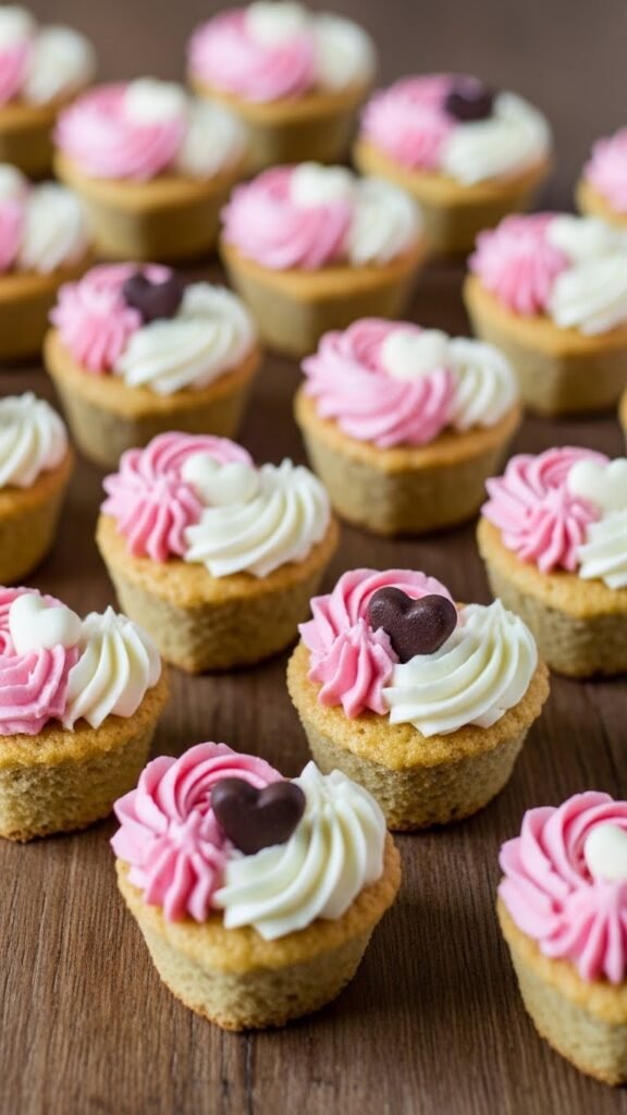  Chocolate Chip Sweetheart Cupcakes