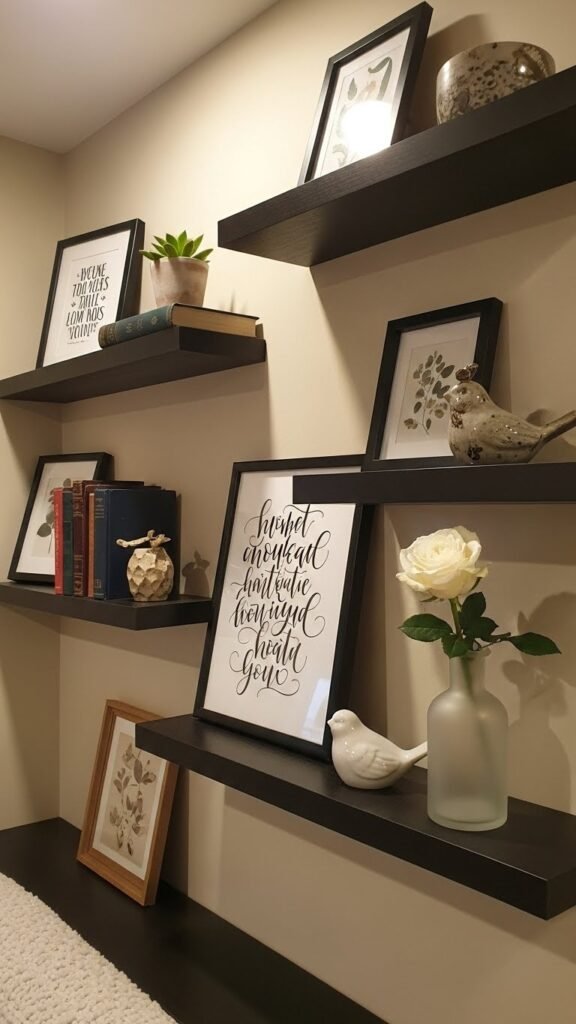 Layered Shelf Quote Art