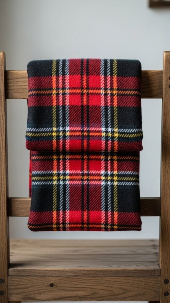 Small Plaid Accent for Chairs