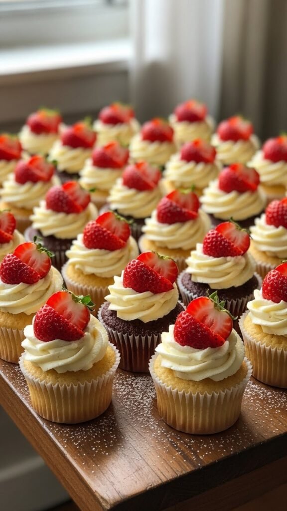 Strawberry Cream Cheese Cupcakes