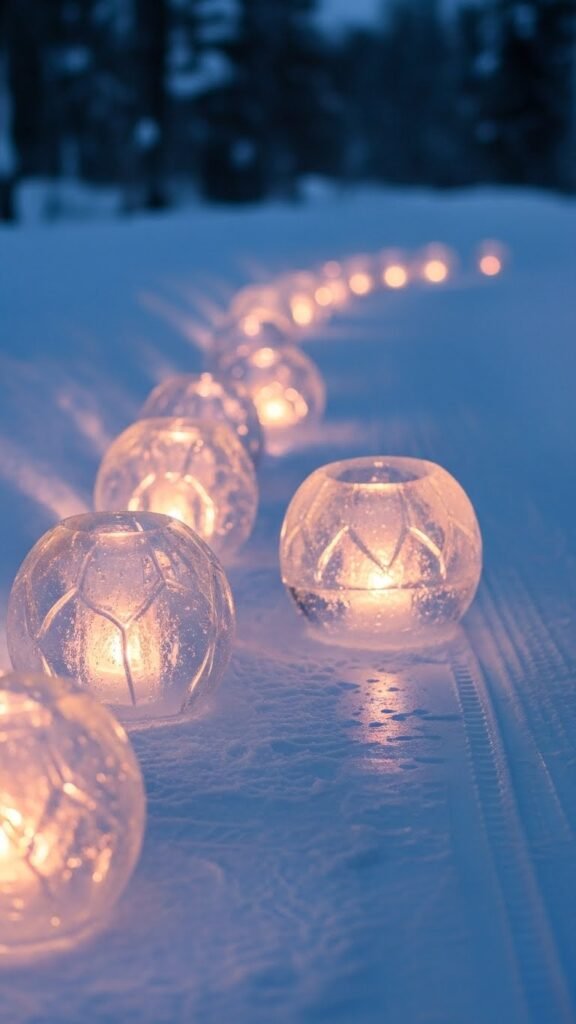 DIY Ice Lanterns