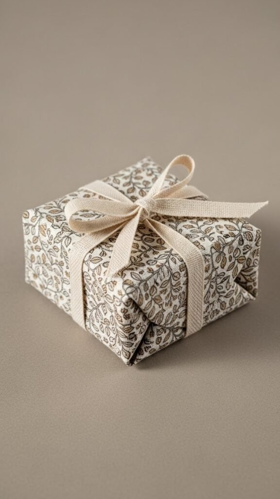 Fabric Scrap Gift Wrap