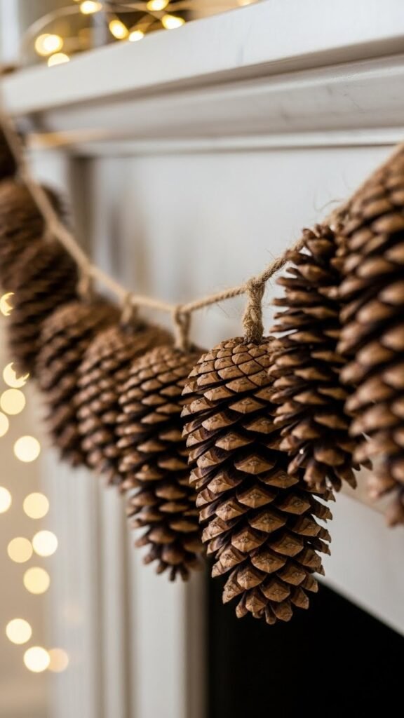2. Pinecone and Twine Garland