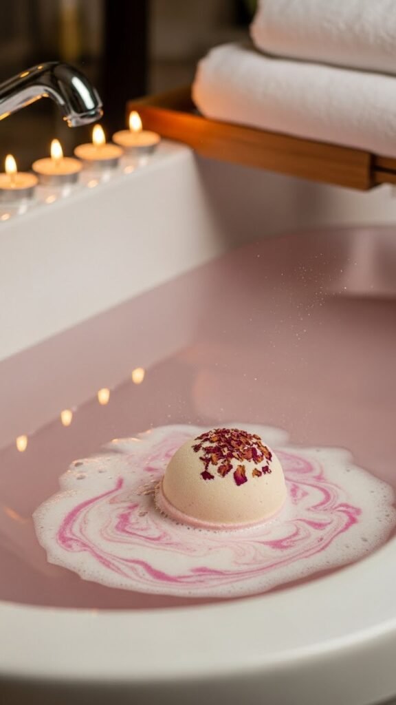 Rose Milk Soak Bomb