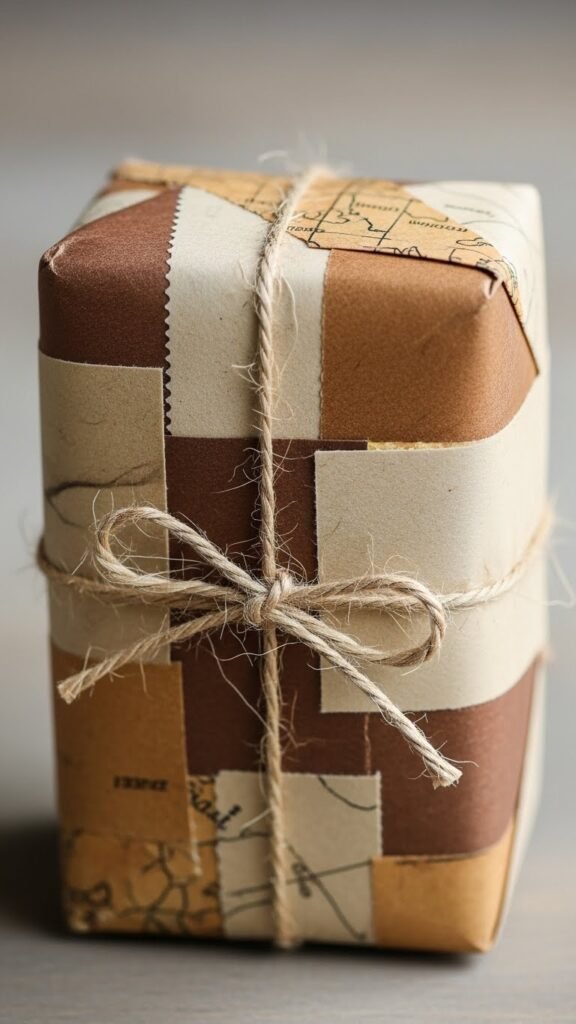 Brown Bag Patchwork Wrap