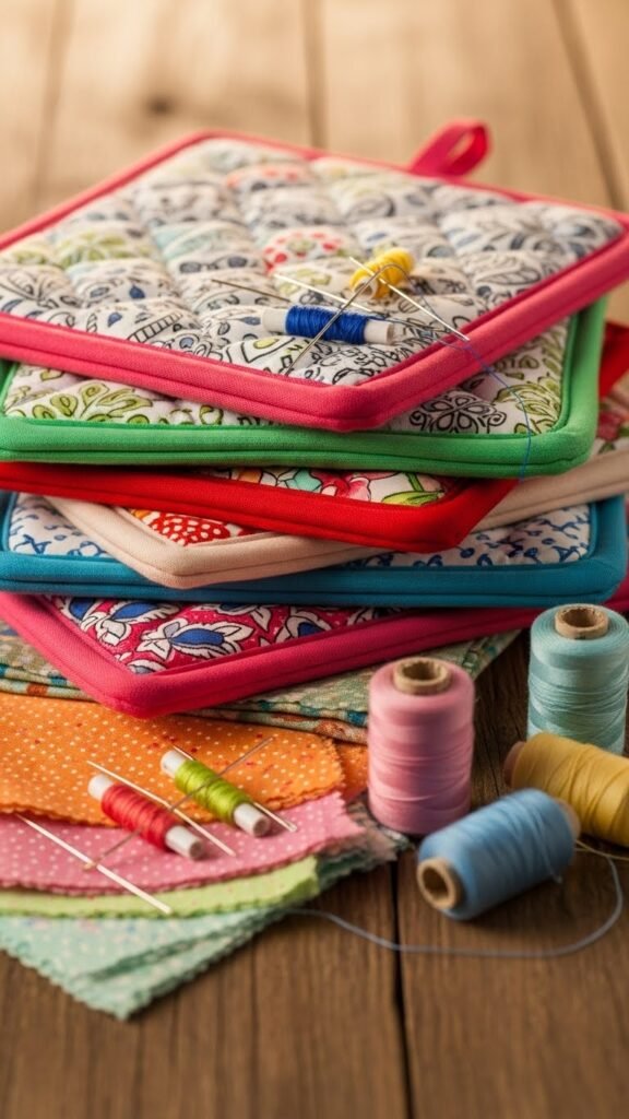 DIY Hot Pad Fabric Squares