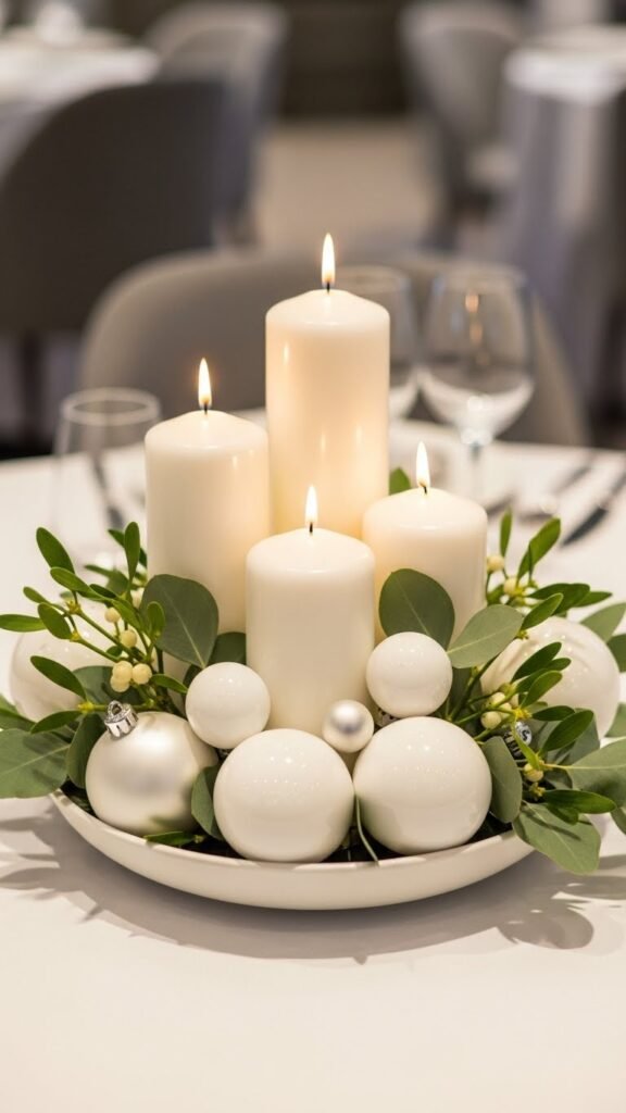 Minimalist White Centerpiece