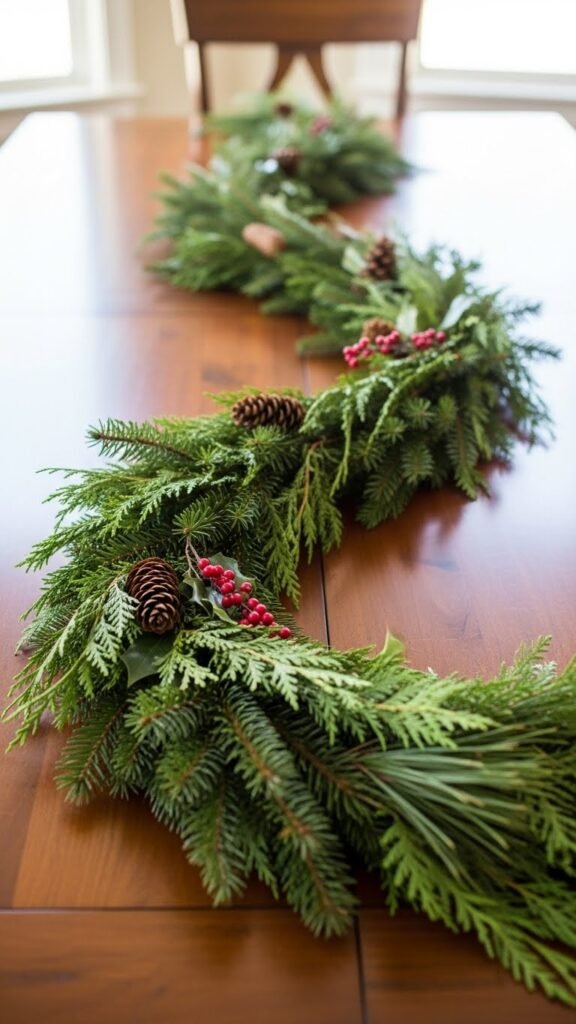 Evergreen Garland Table Loop