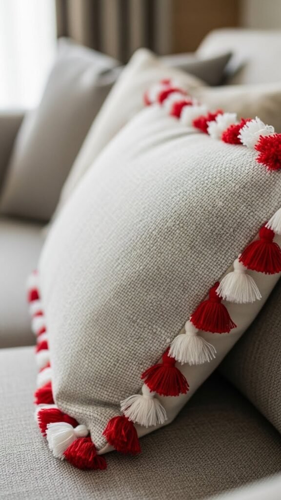 Pillow With Mini Tassels