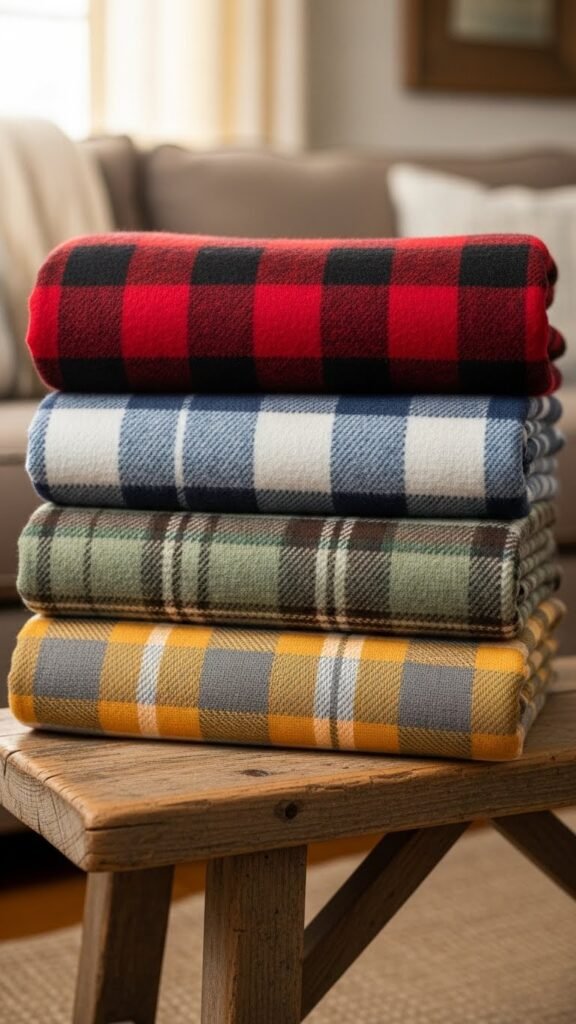Mixed Plaid Stack for Texture