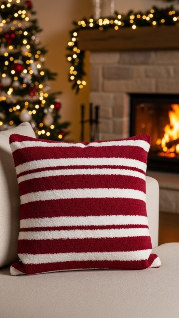 Chenille Stripe Pillow