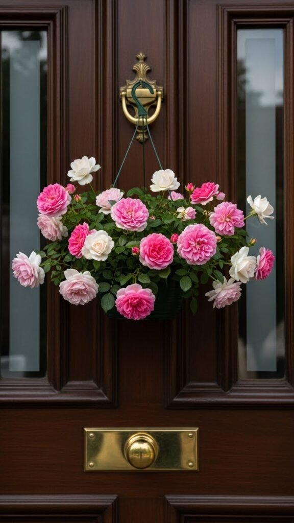 Rose Cluster Door Basket