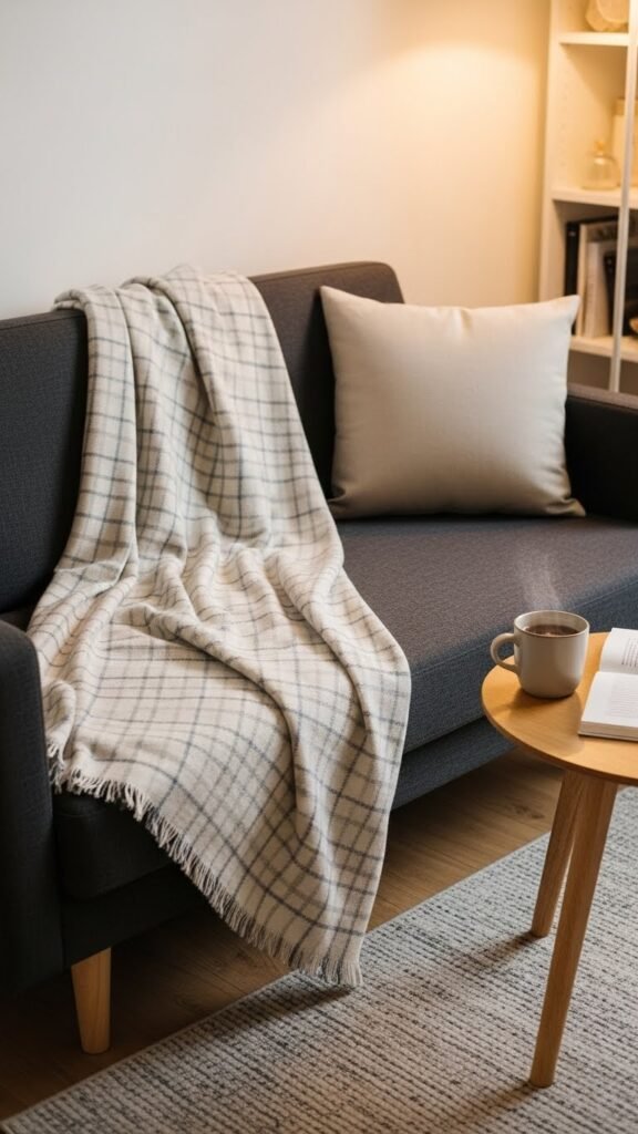 Subtle Plaid for Small Apartments