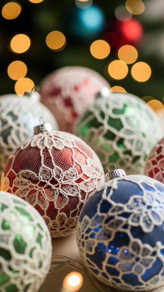 Lace-Wrapped Baubles