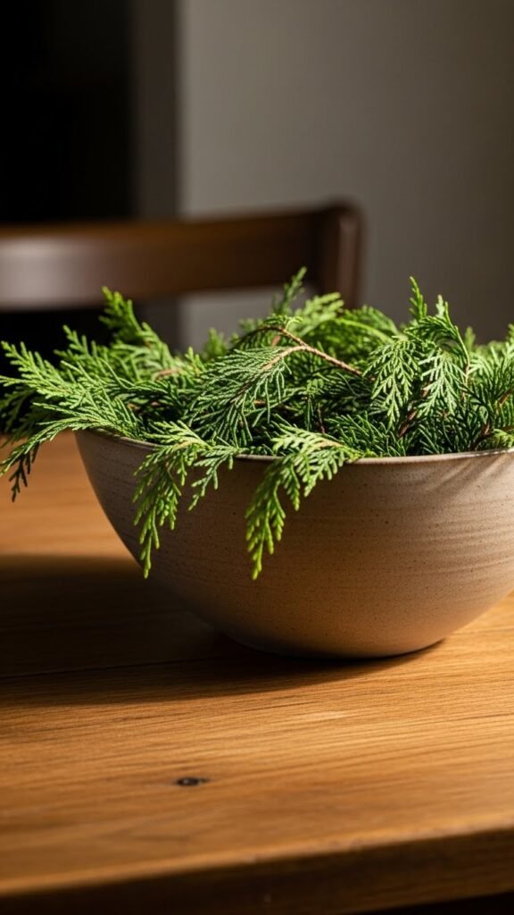 Cedar Branch Bowl Display