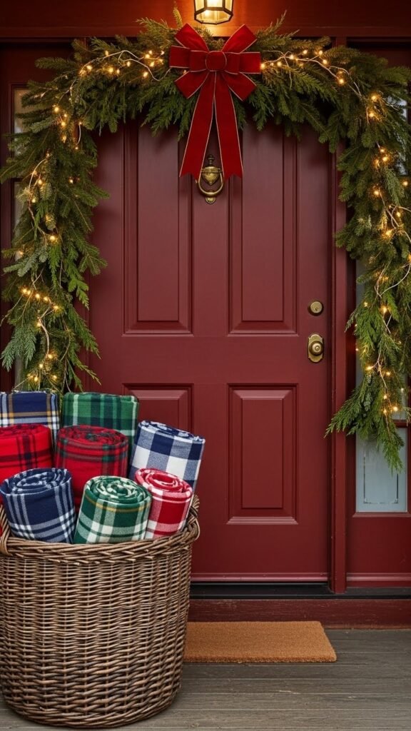 Cozy Porch Blanket Basket