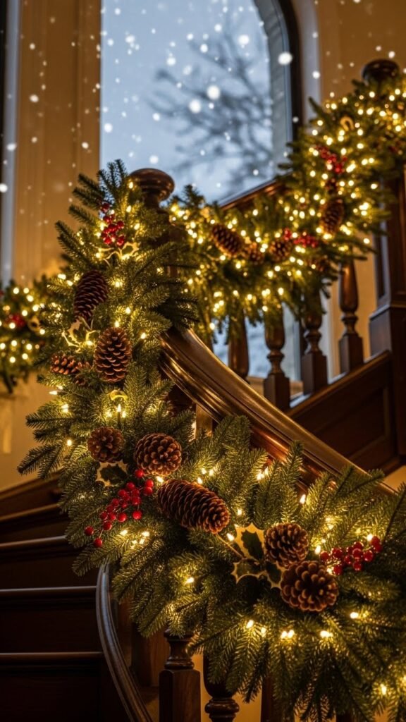 Evergreen Staircase Garland