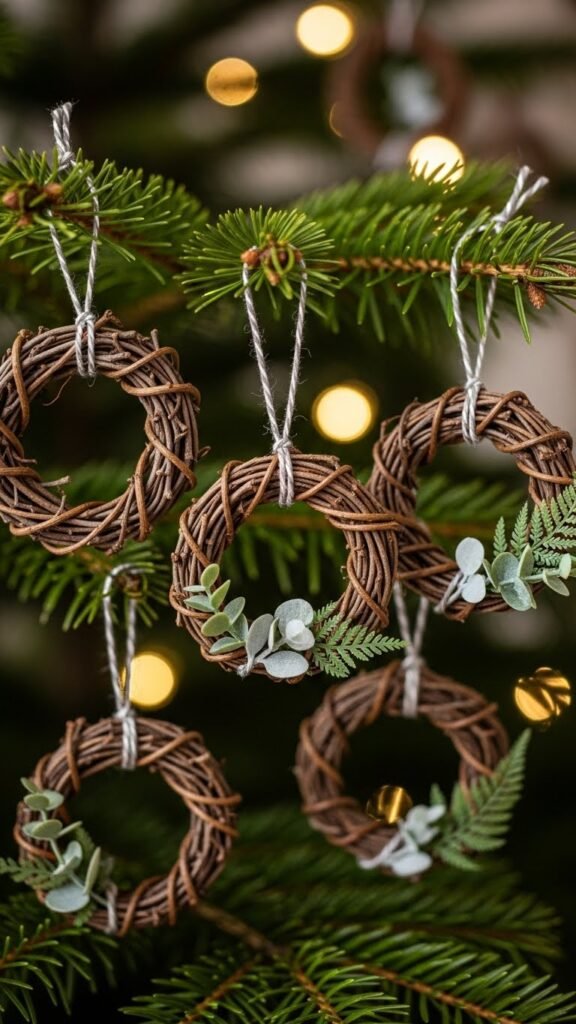 Mini Wreath Twig Ornaments