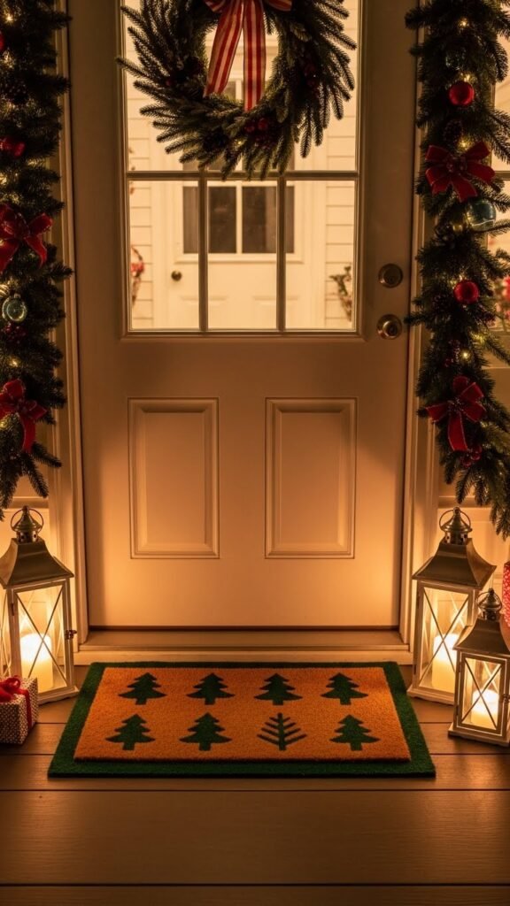 Simple DIY Christmas Doormat