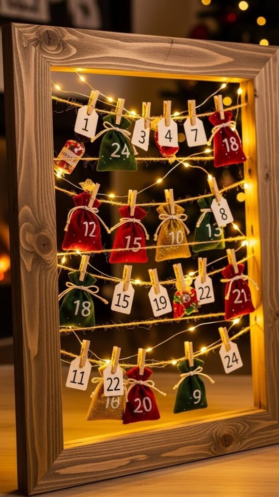 Clothespin Frame Calendar