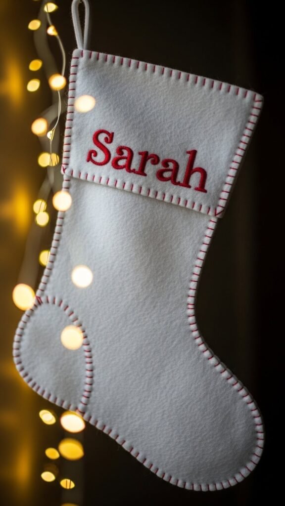 Personalized Embroidered Name Stocking