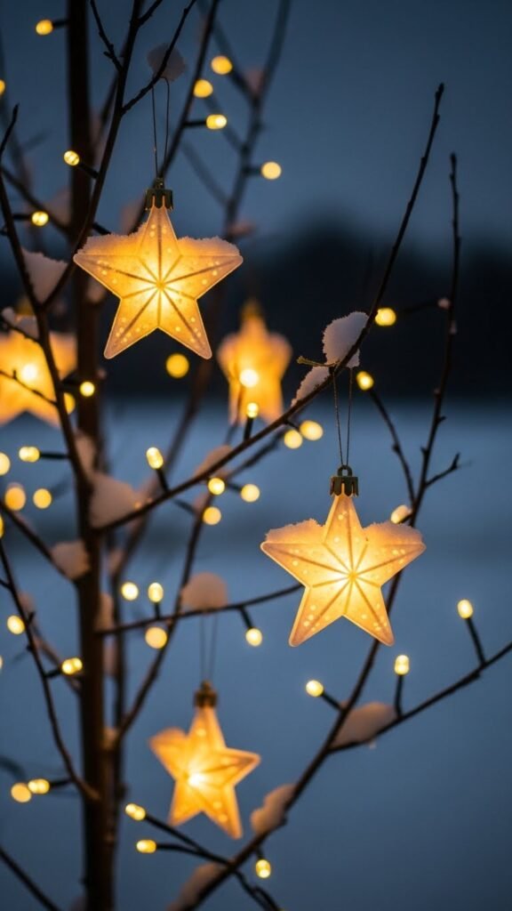 Hanging Star Cluster from Tree Branches
