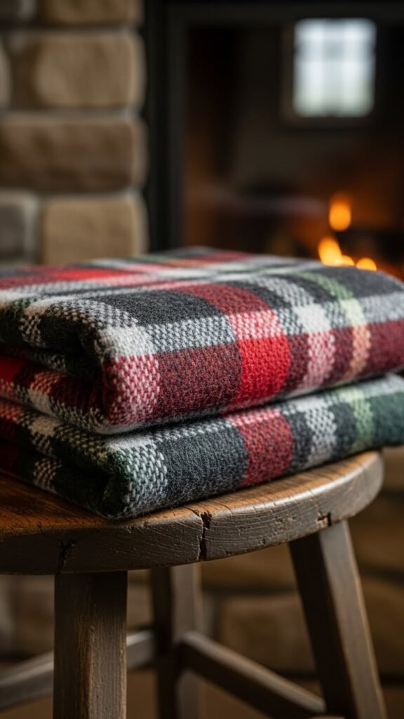 Wool-Style Plaid with Rustic Texture