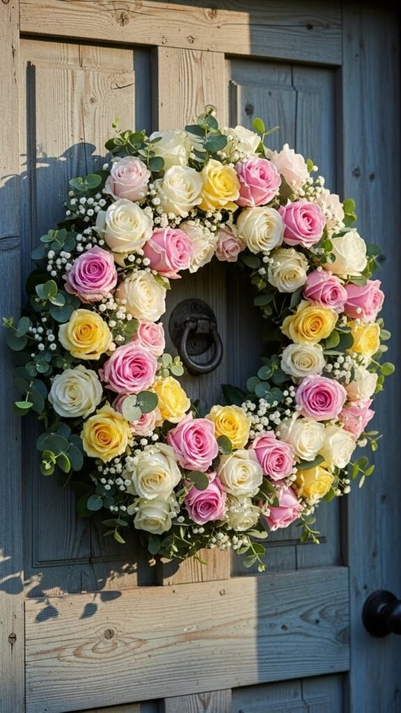 Cottage Rose Grapevine Circle