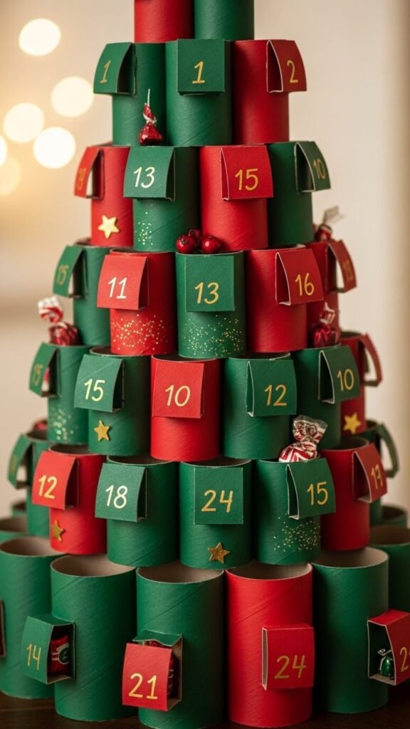  DIY Paper Roll Christmas Tree