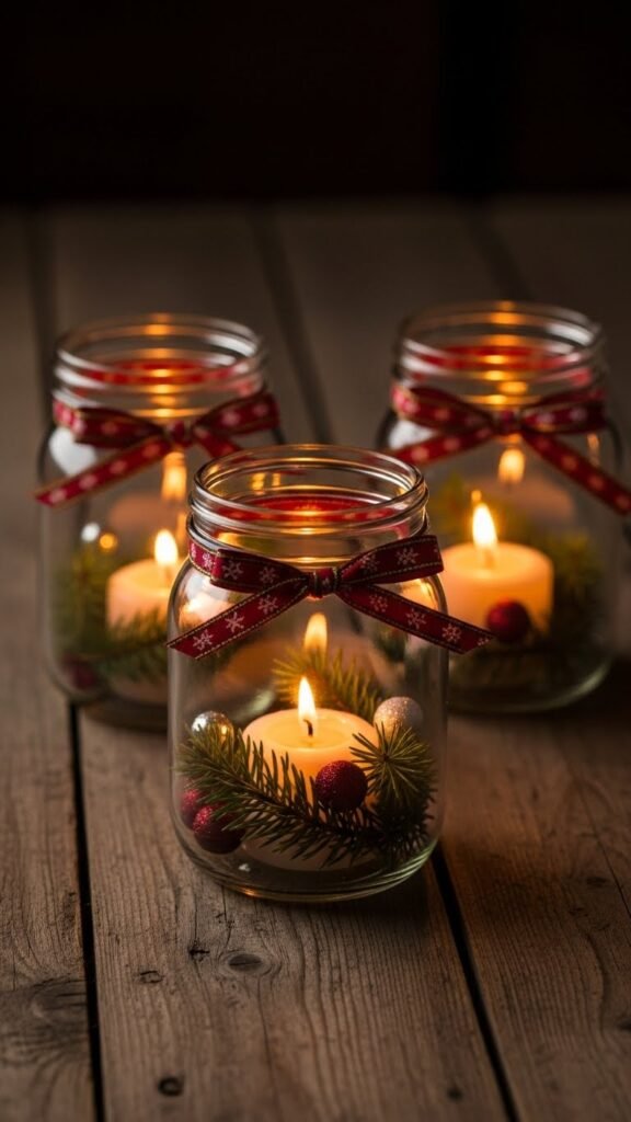 Mason Jar Candle Trio