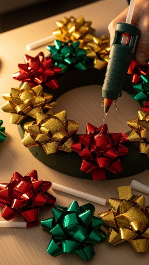 Attach the Larger Bows First