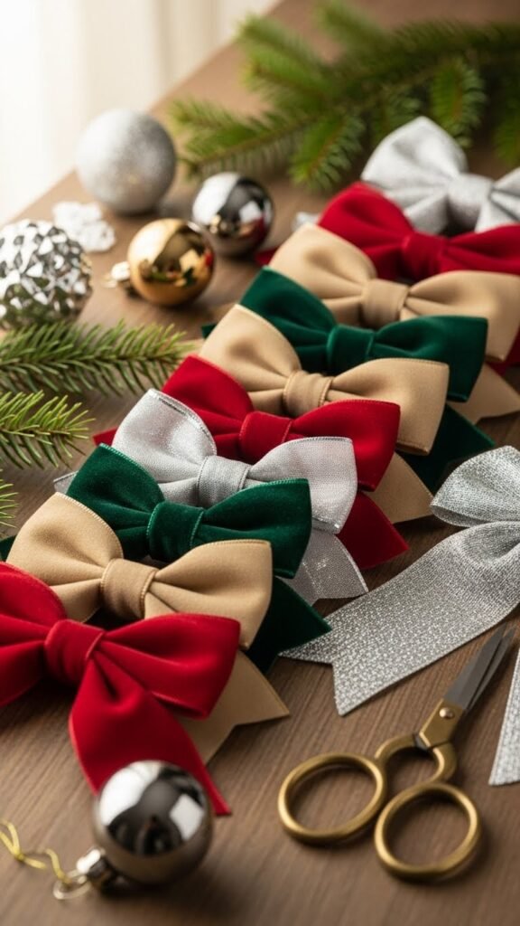 Christmas DIY Ribbon Bows